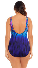 Load image into Gallery viewer, Flashing Lights Highneck Scoopback Long Torso Swimsuit
