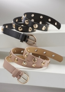 Grommet Galore Narrow Vegan Statement Belt