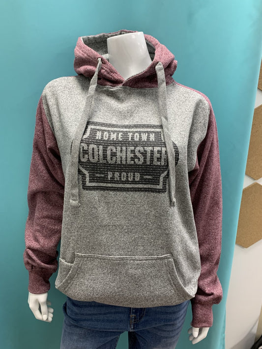 Hometown Colchester Proud Maroon Hoodie