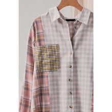 Load image into Gallery viewer, Plaid oversized shirt

