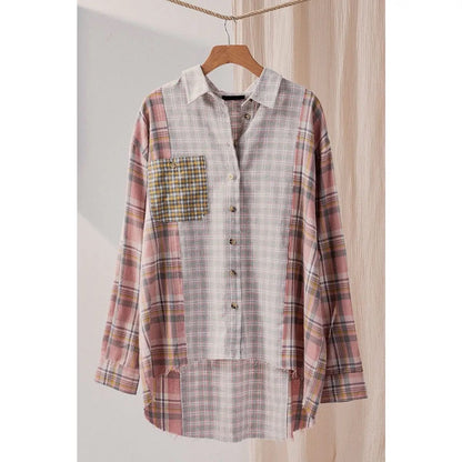 Plaid oversized shirt