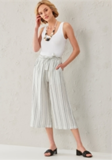 Isla Cropped Cotton Pant