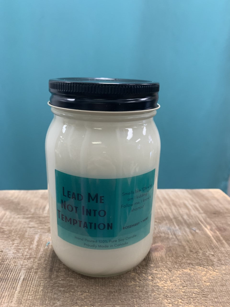 Lead Me Not Into Temptation Candle