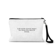 Load image into Gallery viewer, Linen Zippered Bag
