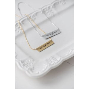 Bar Necklace and Bookmark Gift Set