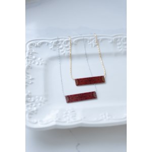 Bar Necklace and Bookmark Gift Set