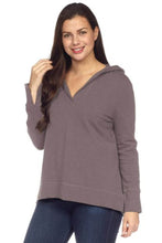 Load image into Gallery viewer, Long Sleeve V-Neck Hoodie SALE
