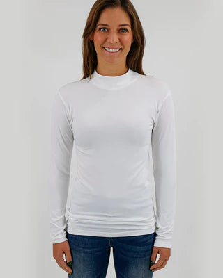 Mock Neck Long Sleeve Perfect Fit Top SALE