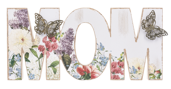 La Fluer Mom Block Sign