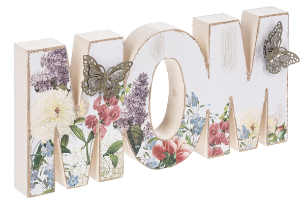 La Fluer Mom Block Sign