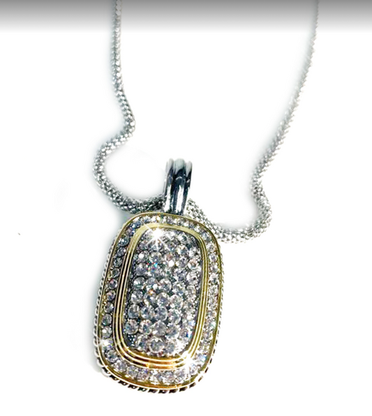 Necklace Solid Pave