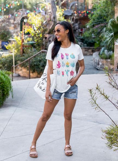 Patched Distressed Shorts