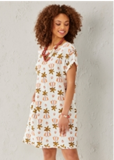 Quartz Cotton Gauze Dolman Dress