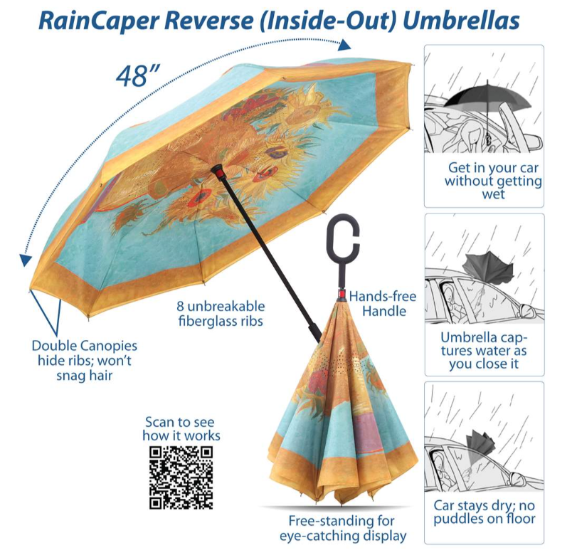 Reverse-Opening Umbrella