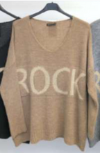 Load image into Gallery viewer, &quot;Rock&quot; Gold Shimmer Sweater
