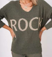 Load image into Gallery viewer, &quot;Rock&quot; Gold Shimmer Sweater
