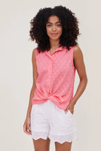 Load image into Gallery viewer, Rosalia Sleeveless Button Up Jacquard Top
