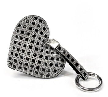 Royal Ice Heart Purse Charm
