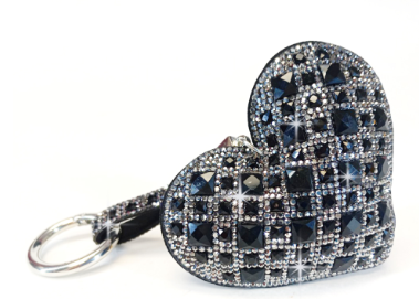 Royal Ice Heart Purse Charm
