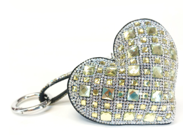 Royal Ice Heart Purse Charm