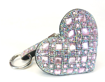 Royal Ice Heart Purse Charm