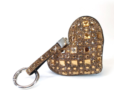 Royal Ice Heart Purse Charm