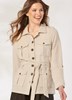 Load image into Gallery viewer, Safari Linen Blend Jacket w/Button Tab Sleeve
