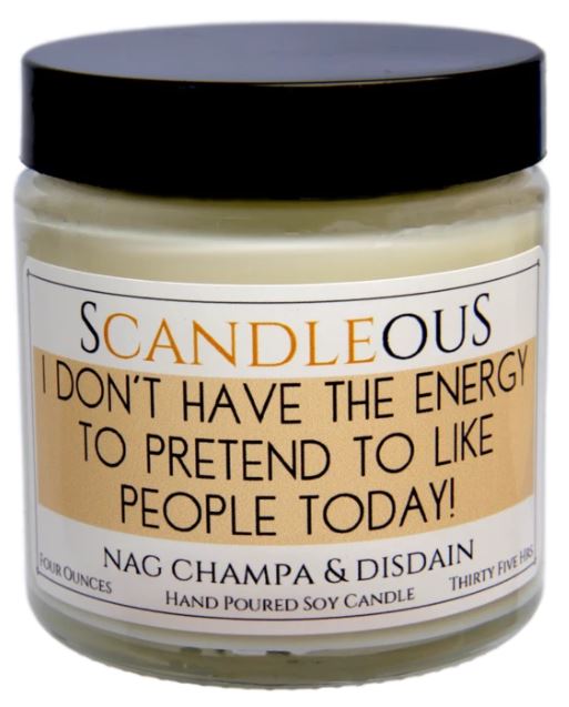 I Don't Have The Energy Candle
