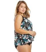 Secret Garden Plus Size Underwire High Neck Tankini Top