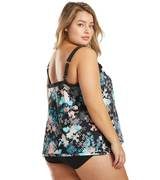 Secret Garden Plus Size Underwire High Neck Tankini Top
