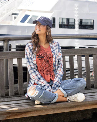Sketched Floral Graphic Tee