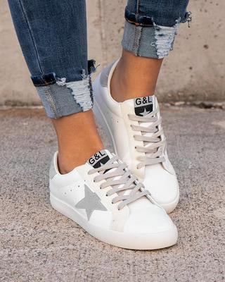 G & L Grey Star Sneakers SALE