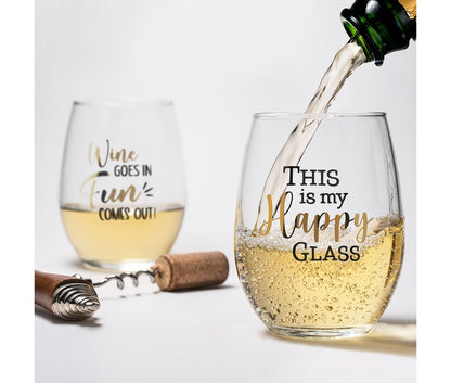 Stemless Wine Glasses