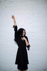 Tie Sleeve Shimmy Shirt