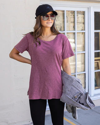 Washed & Worn Tunic Tee-SALE