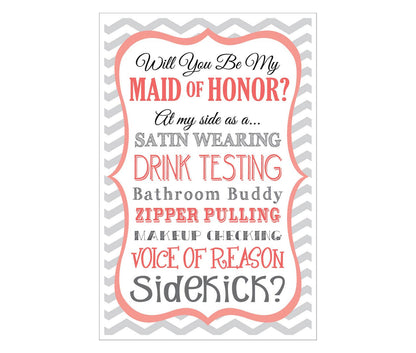 Will You Be My Maid of Honor Wine Bag