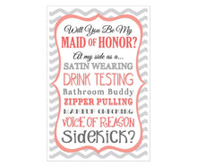 Load image into Gallery viewer, Will You Be My Maid of Honor Wine Bag
