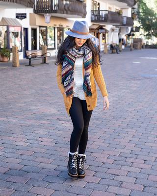 Winter weight leggings top