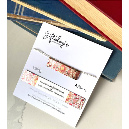 Bar Necklace and Bookmark Gift Set